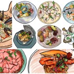 料理のイラスト制作